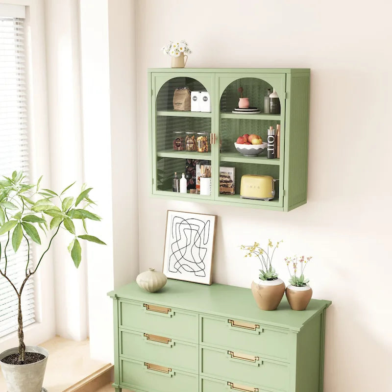 27,56Glastüren Modern Zweitüriger Wandschrank