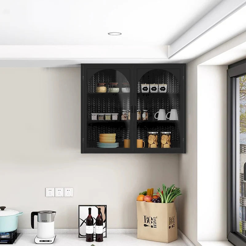 27,56Glastüren Modern Zweitüriger Wandschrank