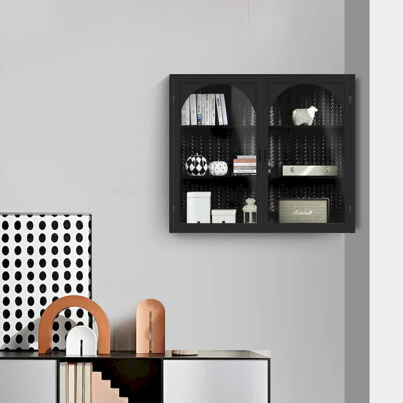 27,56Glastüren Modern Zweitüriger Wandschrank