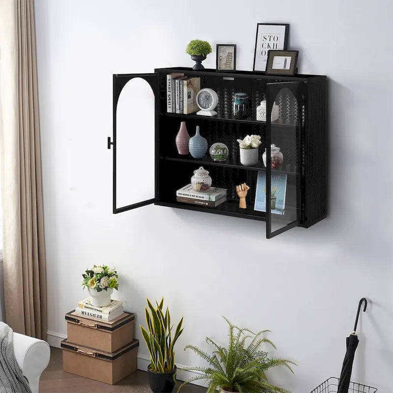 27,56Glastüren Modern Zweitüriger Wandschrank