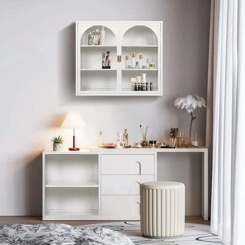 27,56Glastüren Modern Zweitüriger Wandschrank