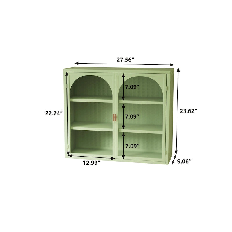 27,56Glastüren Modern Zweitüriger Wandschrank