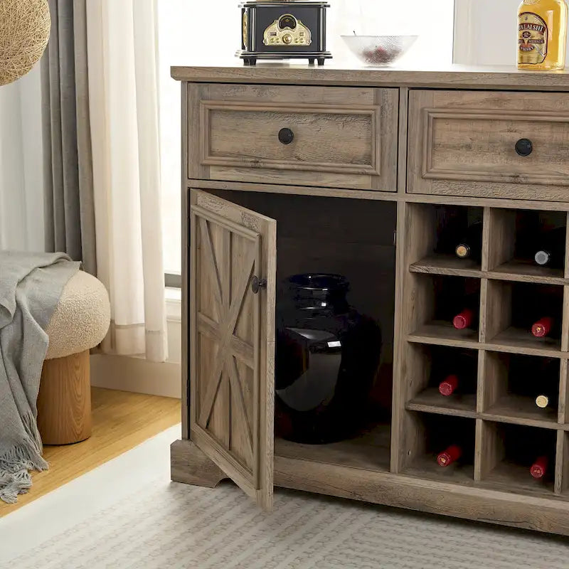 Buffetschrank mit Weinregal
