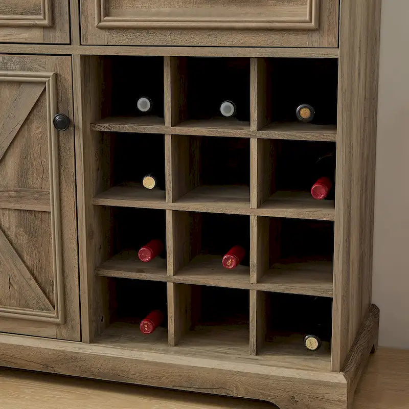 Buffetschrank mit Weinregal