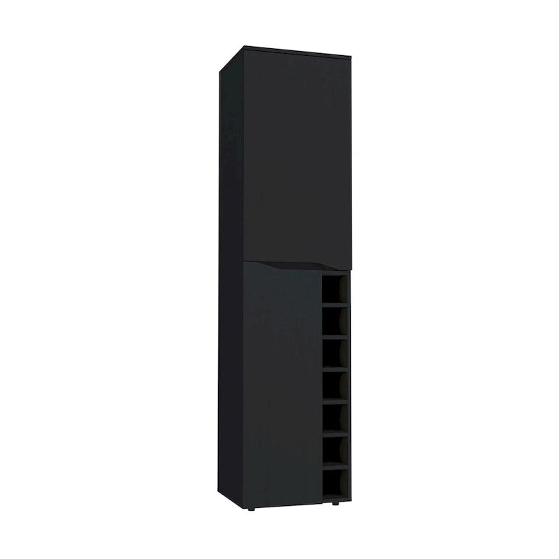 Hoher Schrank für Wohnzimmer, Wohnung, Schlafzimmer, Schwarz