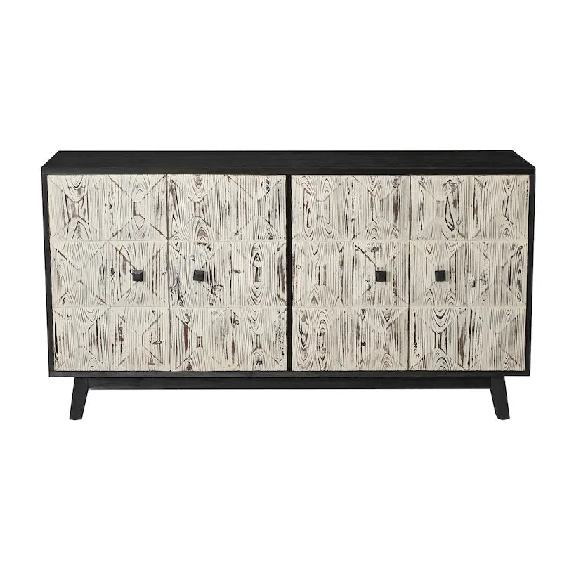 59.84 4-türiges Vintage Sideboard, freistehender Sideboard-Schrank