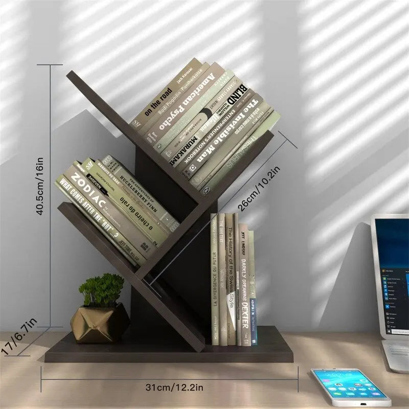 Bücherregal Baum aus Holz
