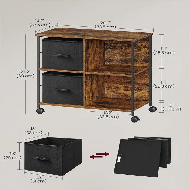 Aktenschrank mit 2 Schubladen