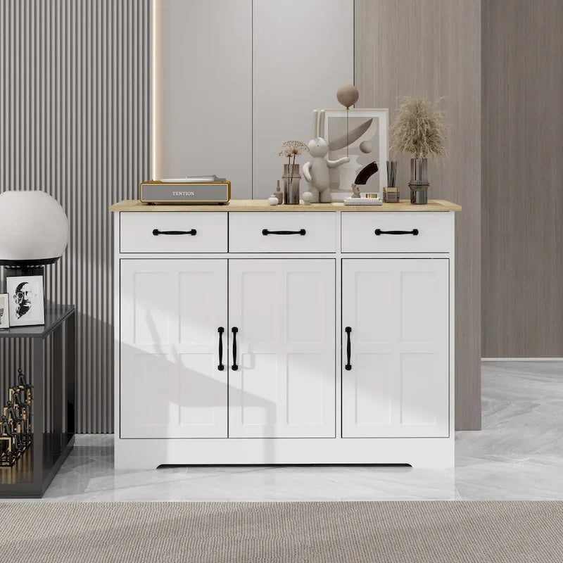 Bauernhof-Sideboard mit 3 Schubladen und 3 Türen
