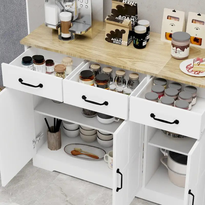 Bauernhof-Sideboard mit 3 Schubladen und 3 Türen