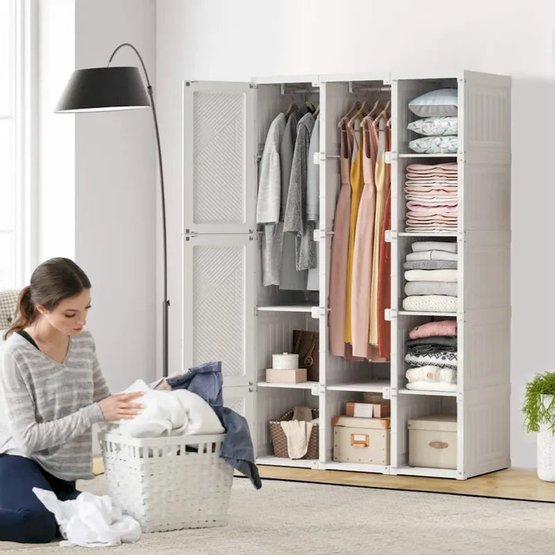 Tragbare Kleiderschränke Schlafzimmer, Aufbewahrungsorganisator, Kommode, Schrank-Aufbewahrungsorganisator