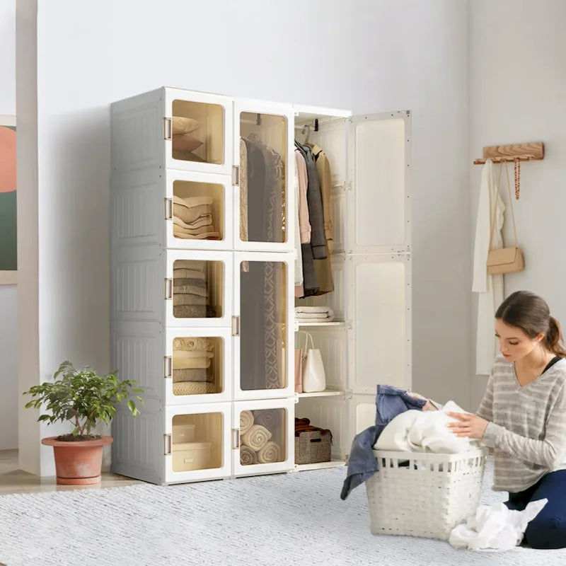 Tragbare Kleiderschränke Schlafzimmer, Aufbewahrungsorganisator, Kommode, Schrank-Aufbewahrungsorganisator