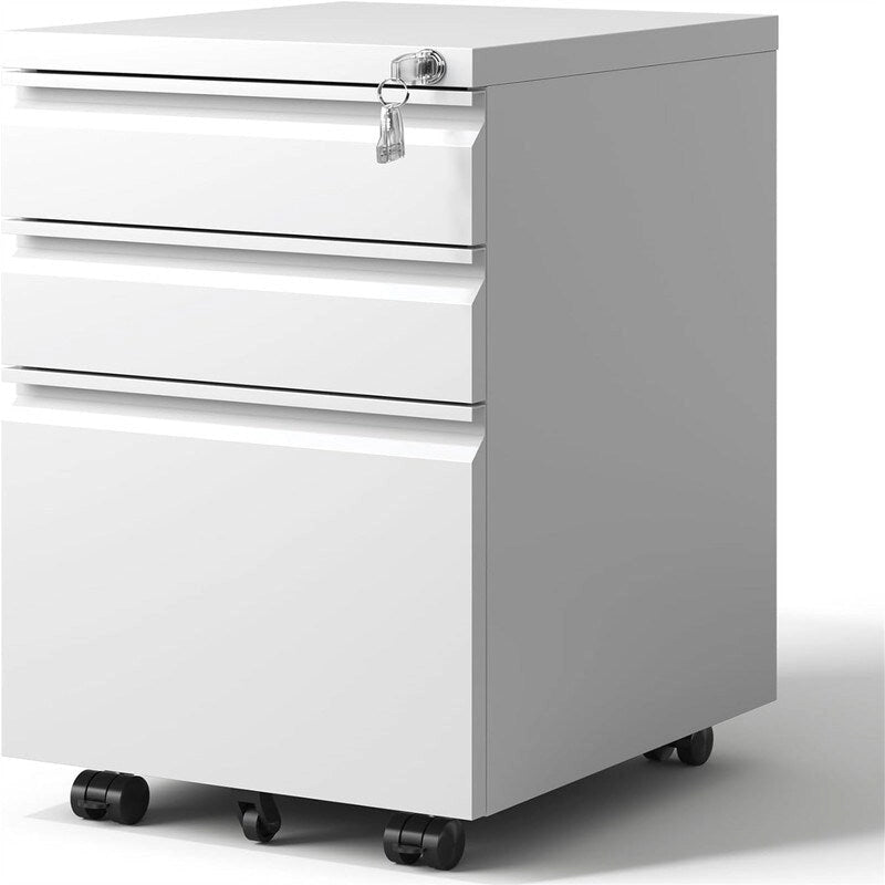 Mobiler Rollcontainer mit 3 Schubladen