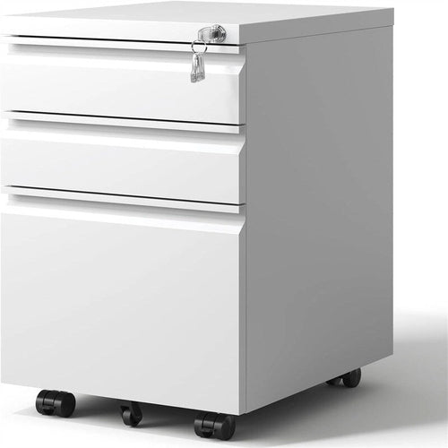 Mobiler Rollcontainer mit 3 Schubladen