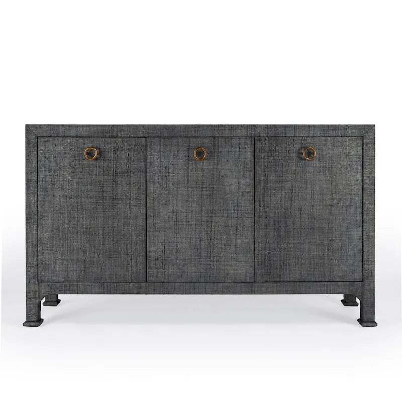 3-türiges Raffia-Sideboard 60