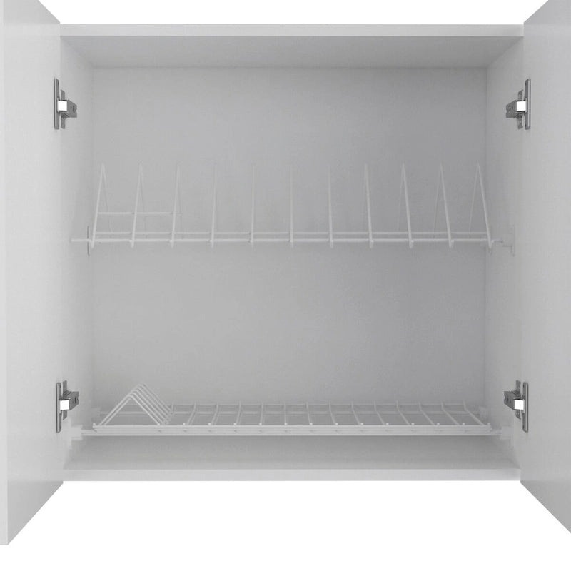 Wandschrank Doppeltür Weiß lackiert
