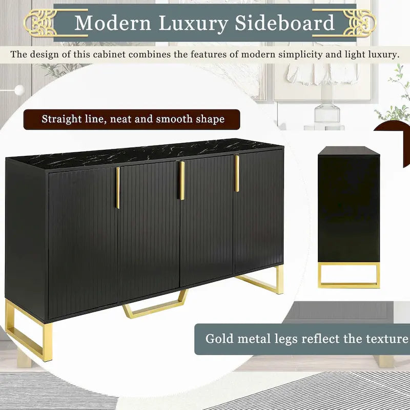 Modernes Luxus-Sideboard mit verstellbaren Einlegeböden für die Küche