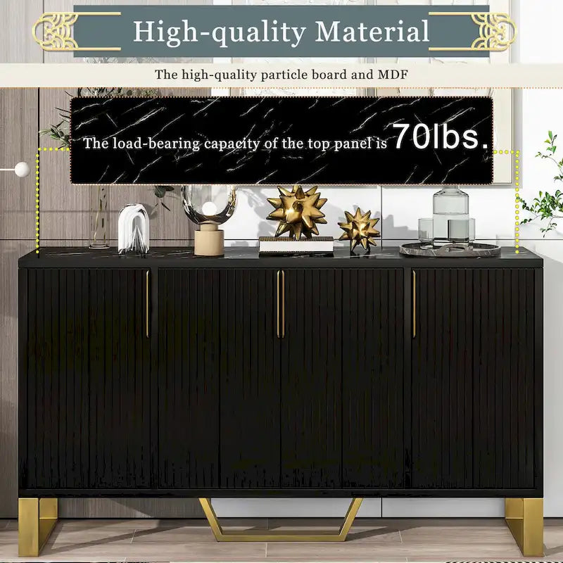 Modernes Luxus-Sideboard mit verstellbaren Einlegeböden für die Küche