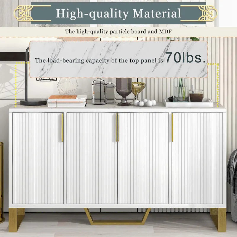 Modernes Luxus-Sideboard mit verstellbaren Einlegeböden für die Küche