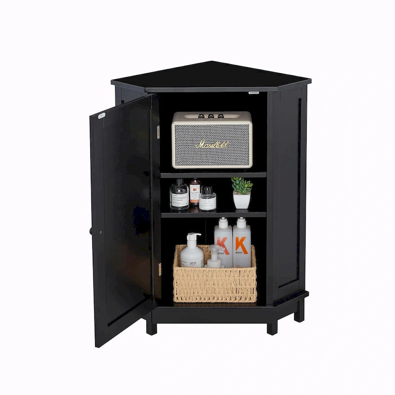 Eckbadezimmerschrank mit verstellbarem Regal