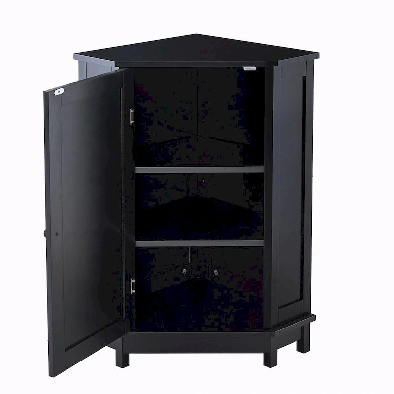 Eckbadezimmerschrank mit verstellbarem Regal