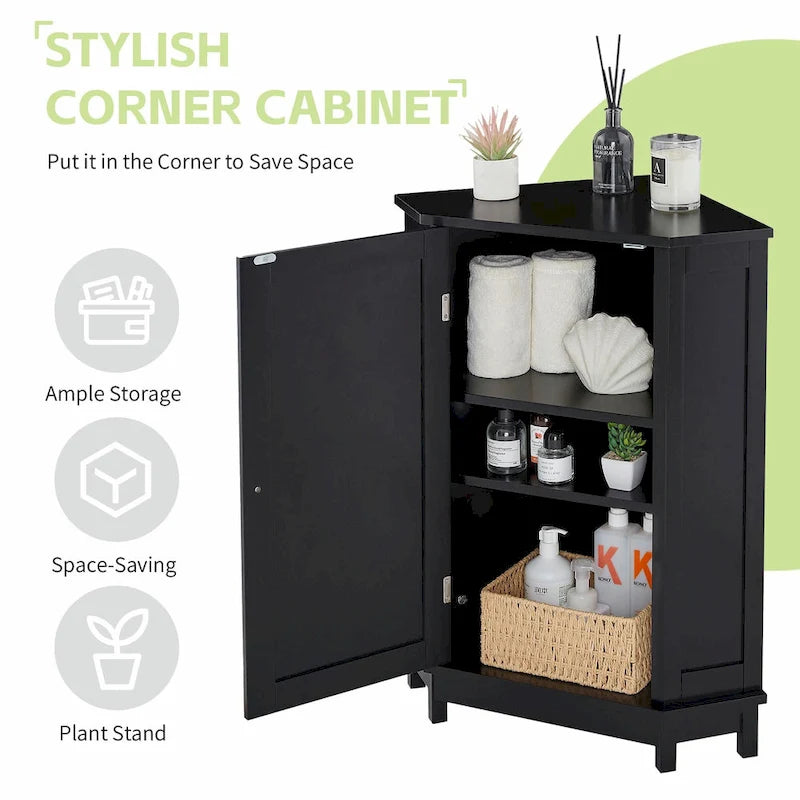 Eckbadezimmerschrank mit verstellbarem Regal