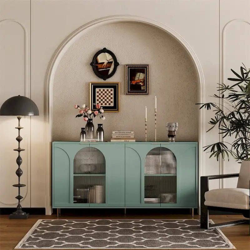 Anrichte Lackierte Holzkommode, Sideboard Büffetschrank